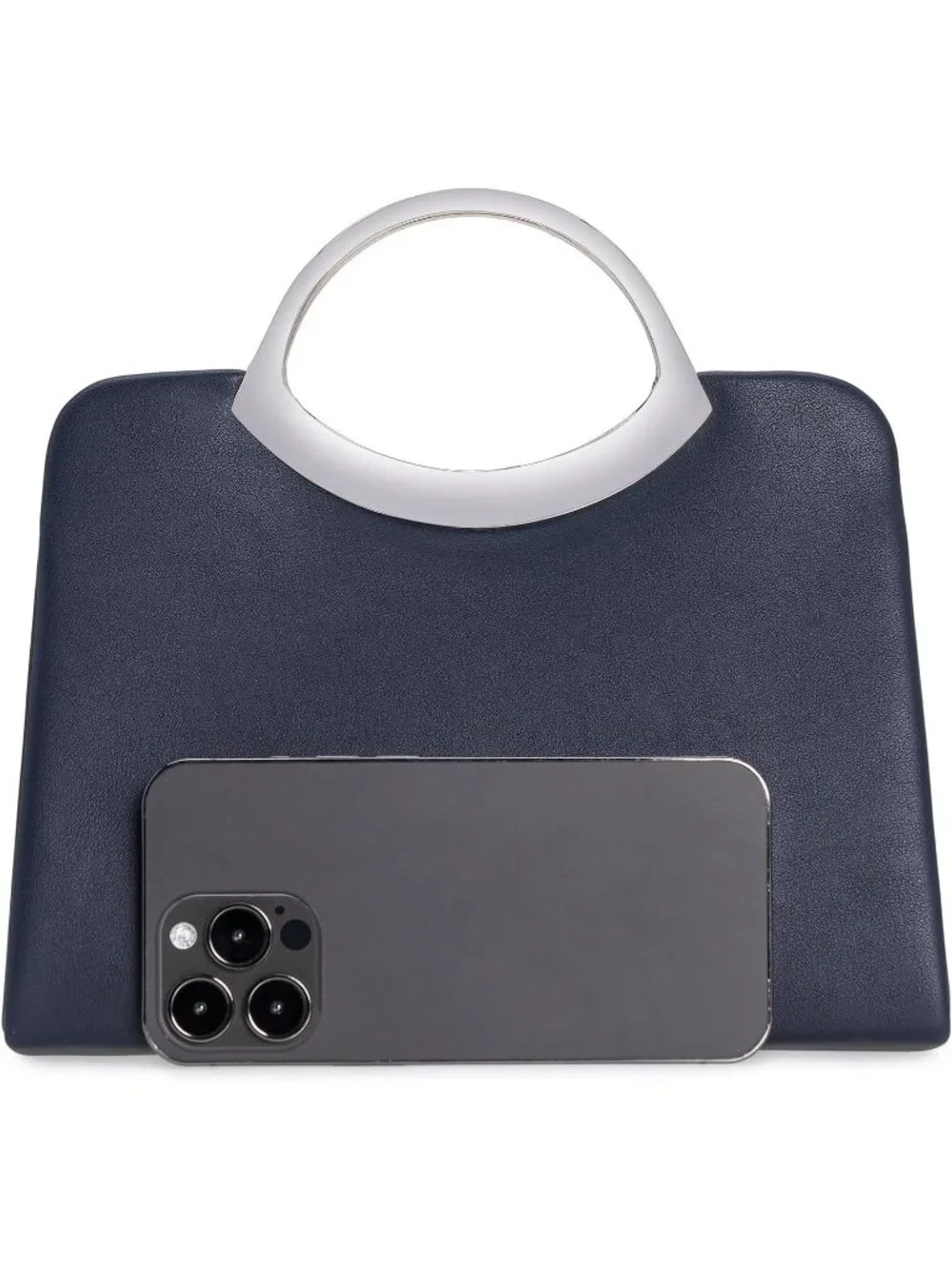 👜Women's Navy Small Dressy Handbag Evening Bag Circle Handle Elegant Purse
